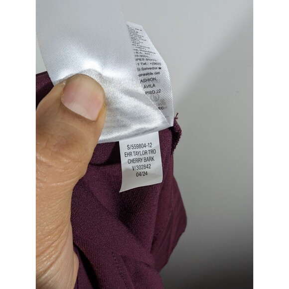 Old Navy Womens Cherry Bark Taylor Wide Leg Pants Sz 3X Workwear Office Business - Picture 9 of 9